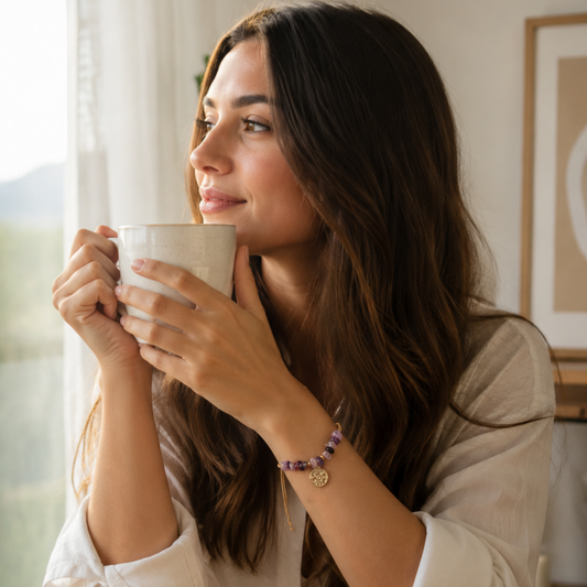 Pulsera Paz y Paciencia – Amatista
