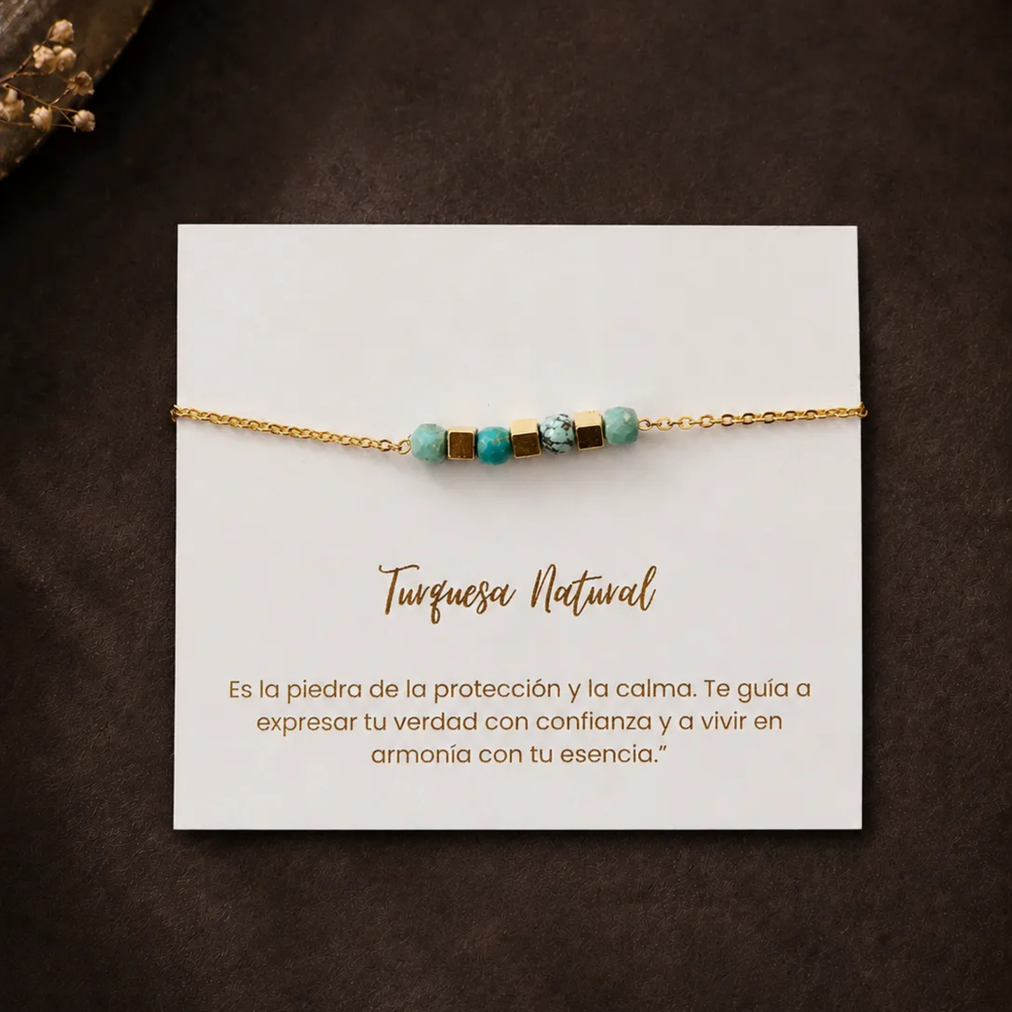 Pulsera y Anillo Calma y Fuerza Turquesa