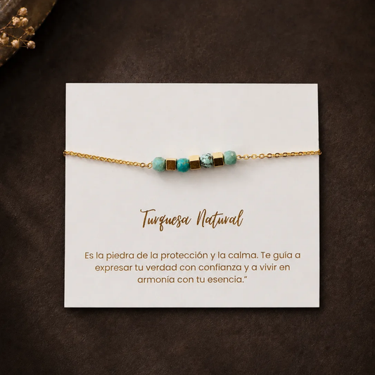 Pulsera y Anillo Calma y Fuerza Turquesa